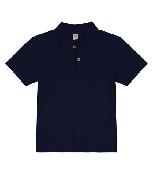 Camisa Polo Infantil Masculina Trick Nick Azul