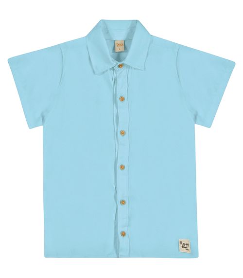 Camisa Juvenil Masculina Quadriculada Trick Nick Azul