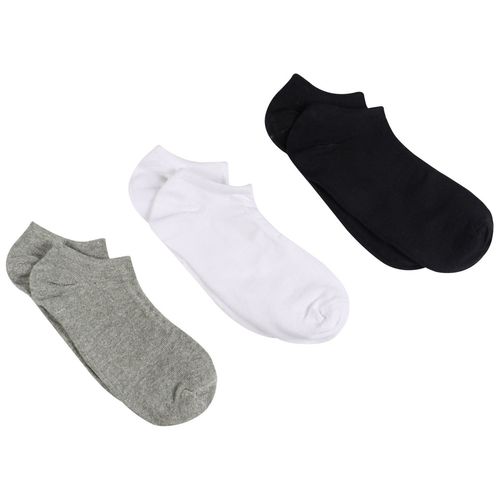 Kit 3 Meias Invisíveis Preto/Mescla/Branco - Acc