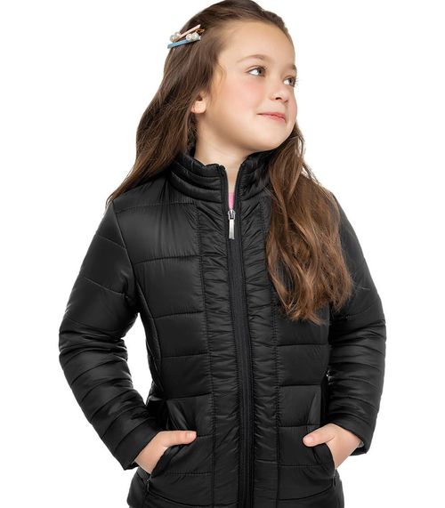 Jaqueta Puffer Infantil Trick Nick Preto