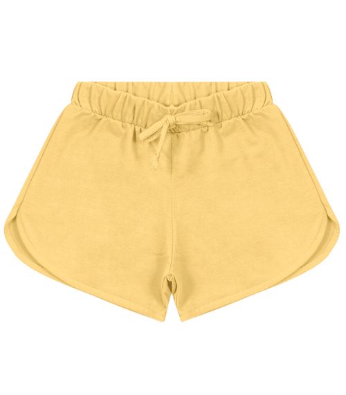 Shorts Básico Infantil Feminino Rovitex Kids Amarelo