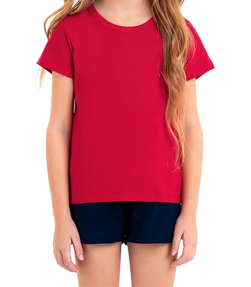Shorts Básico Infantil Feminino Rovitex Kids Azul