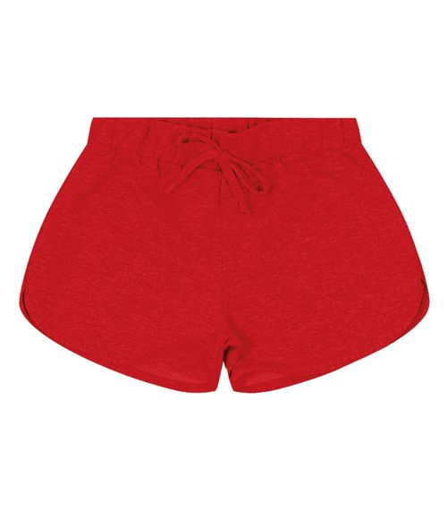 Shorts Básico Infantil Feminino Rovitex Kids Vermelho