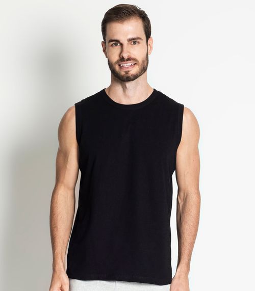 Regata Masculina Básica Rovitex Preto