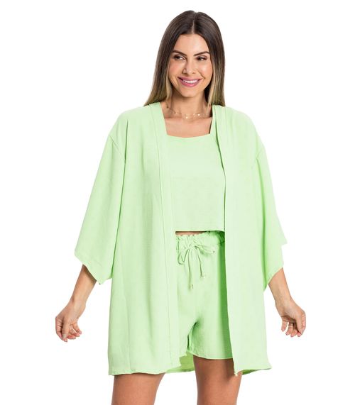 Kimono Air Flow Poá Rovitex Verde