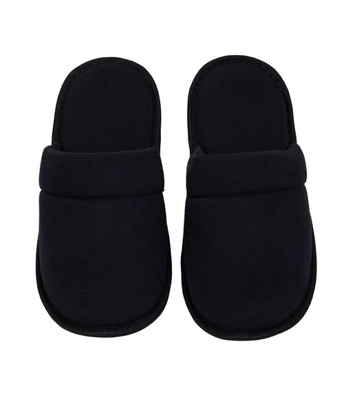 Pantufa Masculina Confort Lisa Cotton Day Preto