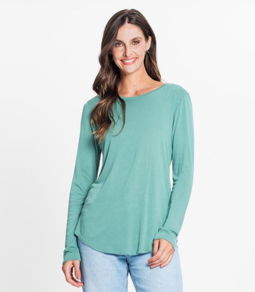 Blusa Feminina Manga Longa Rovitex Verde