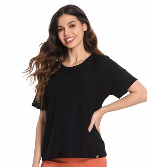 Blusa Feminina Em Viscose Endless Preto