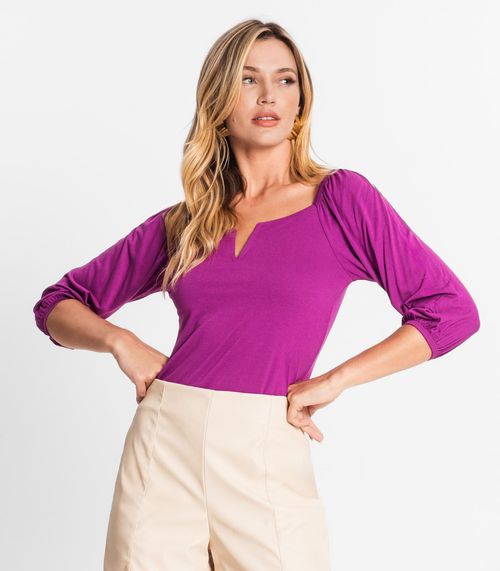 Blusa Feminina Manga 3/4 Endless Roxo