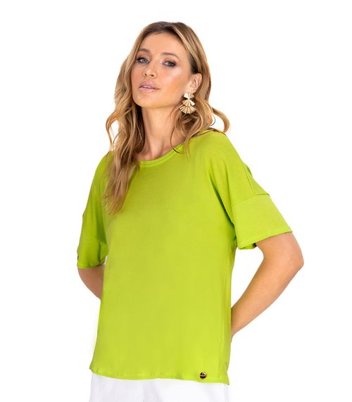 Blusa Feminina Em Viscose Endless Verde