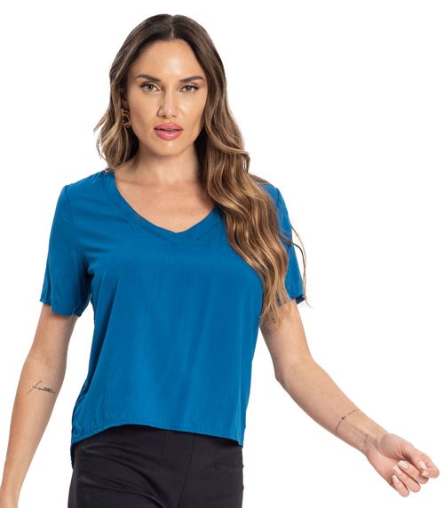 Blusa Feminina Viscose Endless Azul