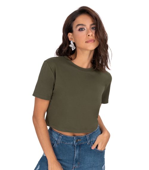 Blusa Feminina Em Cotton Leve Endless Verde