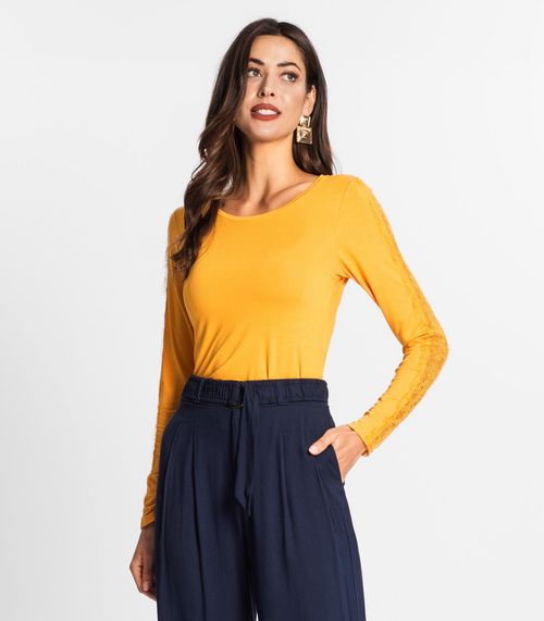 Blusa Manga Longa Feminina Endless Amarelo