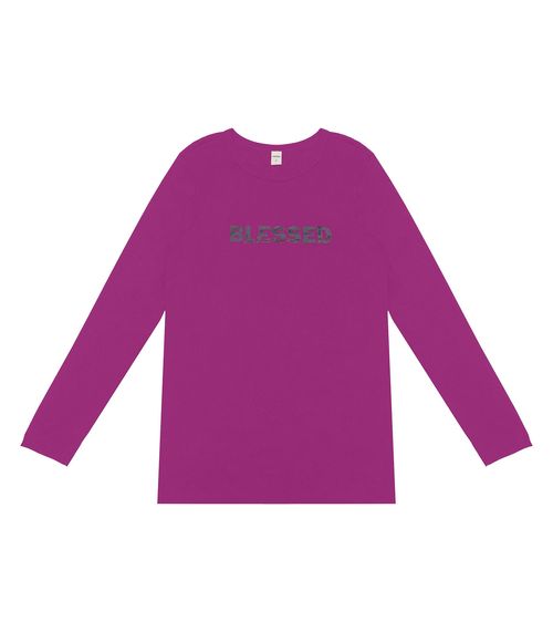 Blusa Feminina Manga Longa Blessed Rovitex Roxo