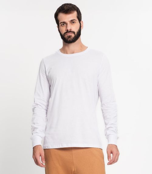 Camiseta Meia Malha Básica Masculina Kohmar Branco