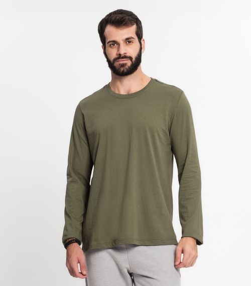 Camiseta Meia Malha Básica Masculina Kohmar Verde