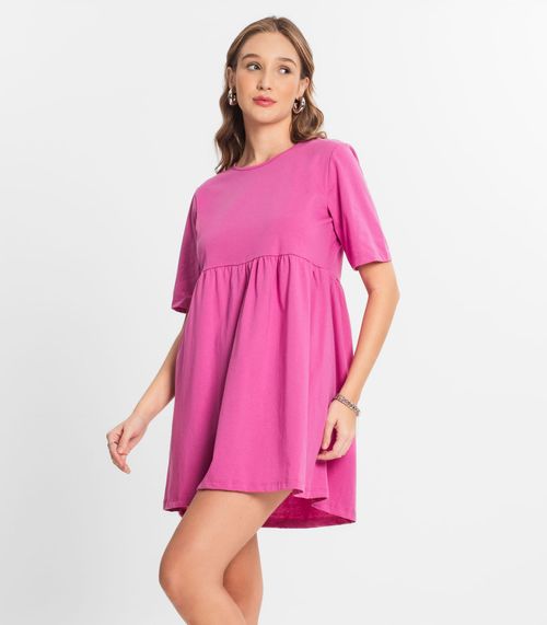 Vestido Feminino Liso Select Rosa