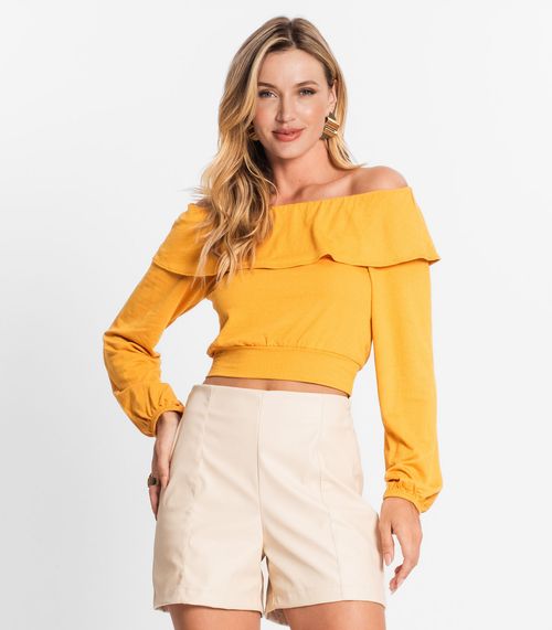 Blusa Feminina Manga Longa Endless Amarelo