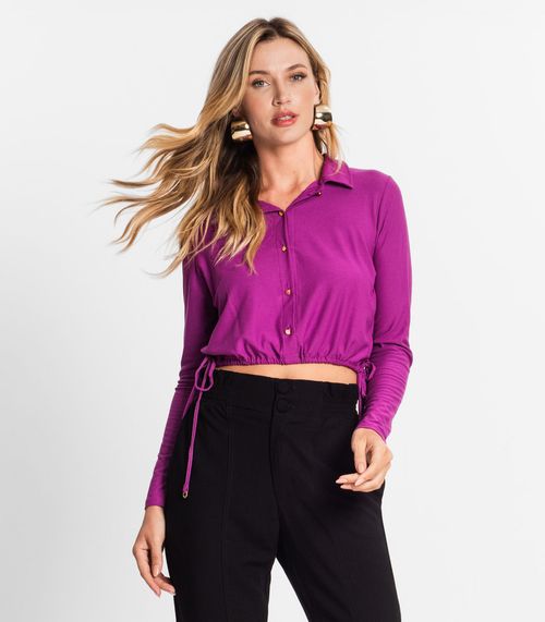 Camisa Manga Longa Feminina Endless Roxo