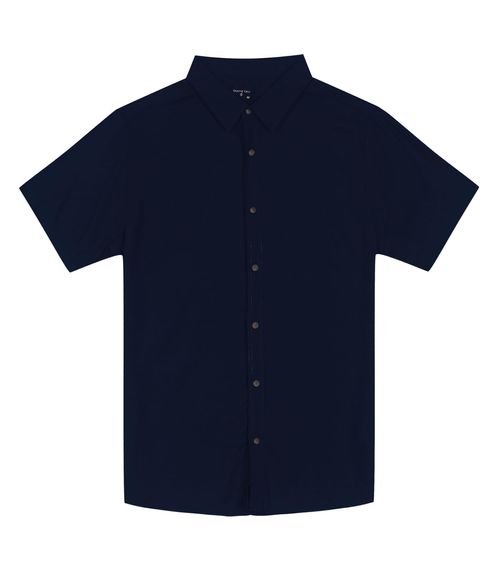 Camisa Masculina Em Viscose Diametro Azul