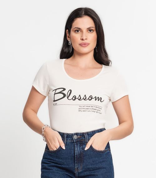 Blusa Feminina Estampada Select Bege