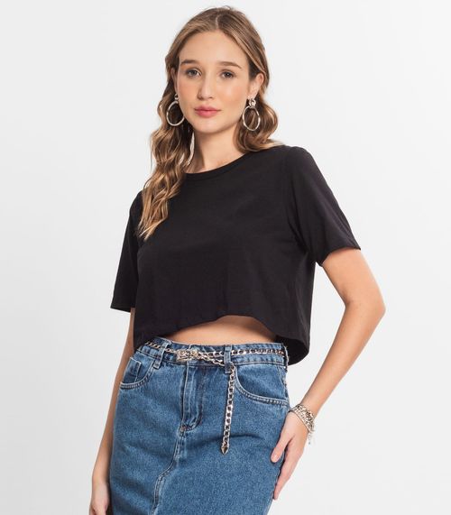 Blusa Cropped Lisa Select Preto