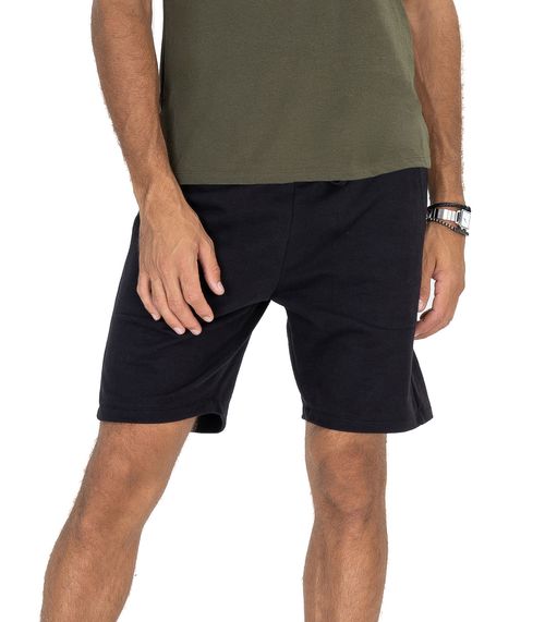 Bermuda Masculina Plus Size Moletom Diametro Preto