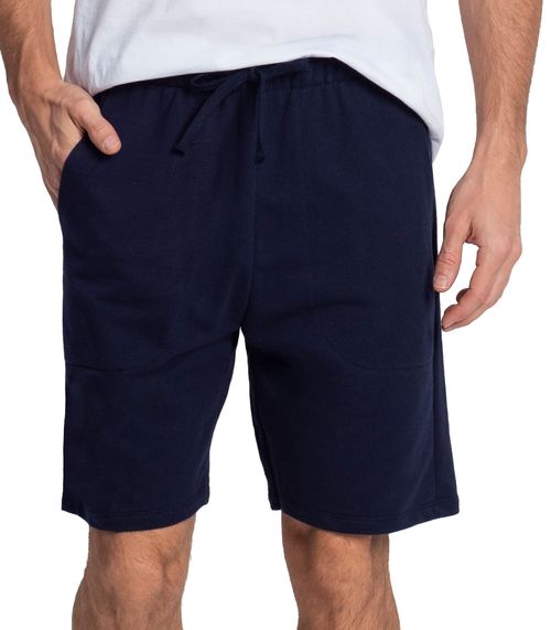 Bermuda Masculina Plus Size Moletom Diametro Azul