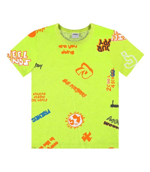 Camiseta Infantil Masculina Estampada Rovi Kids Verde