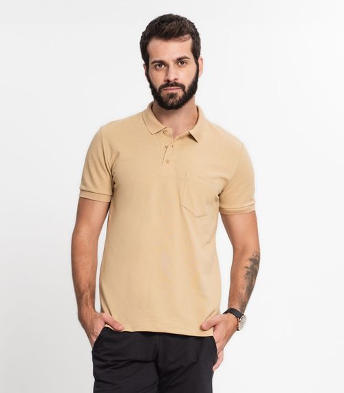 Camisa Polo Piquet Masculina Kohmar Marrom