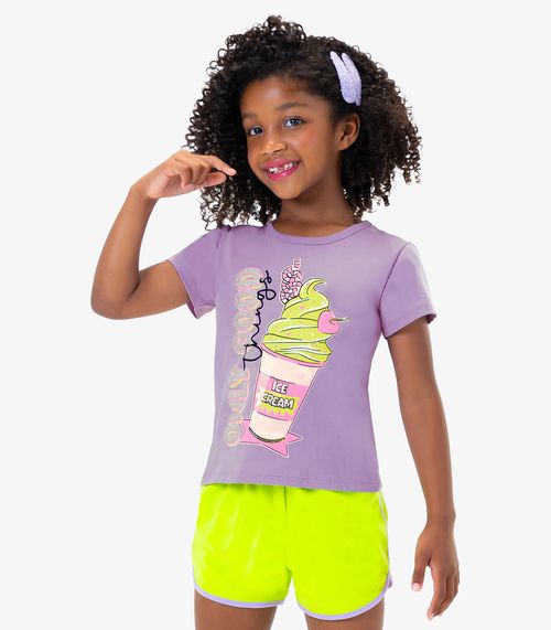 Blusa Infantil Feminina Rovi Kids Roxo