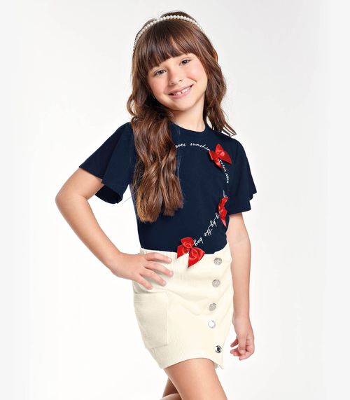 Blusa Infantil Feminina Trick Nick Azul