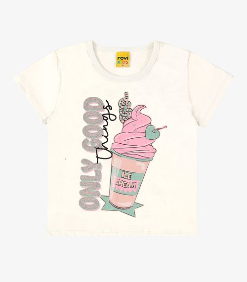 Blusa Infantil Feminina Rovi Kids Bege