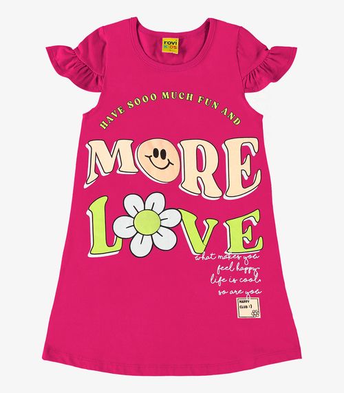 Vestido Infantil Rovi Kids Rosa