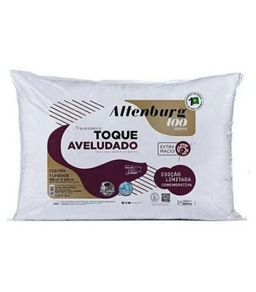 Travesseiro Toque Aveludado Altenburg Branco