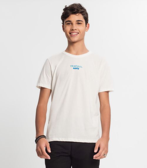 Camiseta Juvenil Masculina Minty Bege