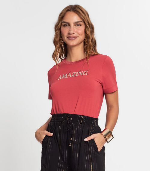 Camiseta Feminina Amazing Endless Vermelho