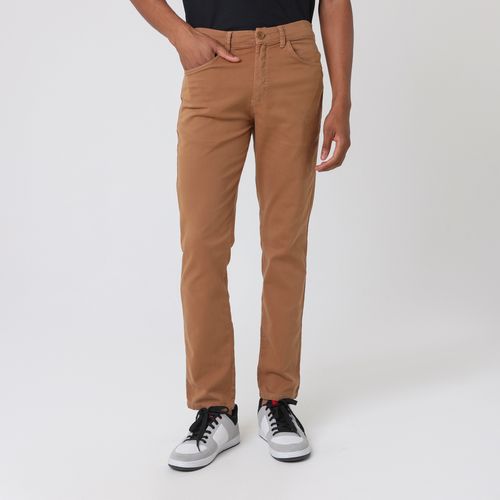 Calça Sarja 5 Pockets Slim fort Marrom