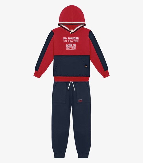 Conjunto Infantil Blusão Com Calça Trick Nick Vermelho