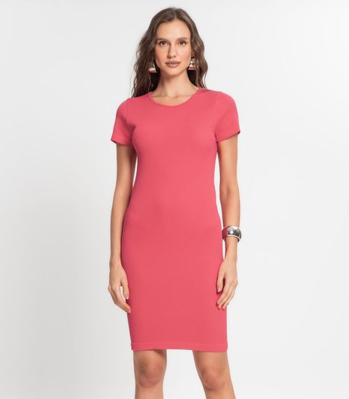 Vestido Canelado Feminino Endless Vermelho