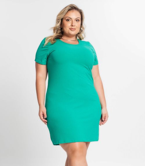 Vestido Feminino Plus Size Secret Glam Verde