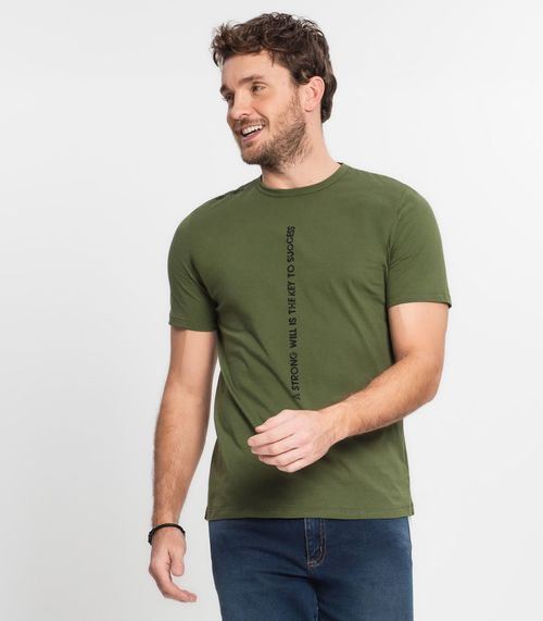 Camiseta Masculina Básica Select Verde