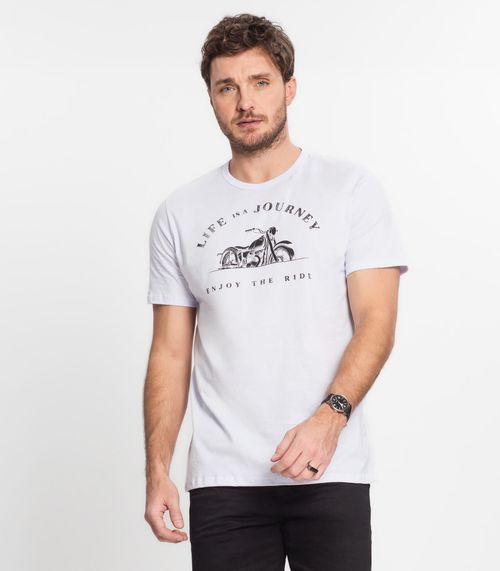 Camiseta Masculina Rovitex Branco