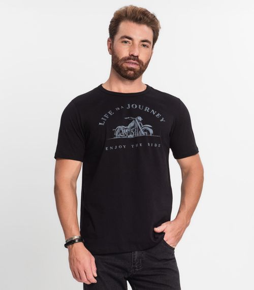 Camiseta Masculina Rovitex Preto