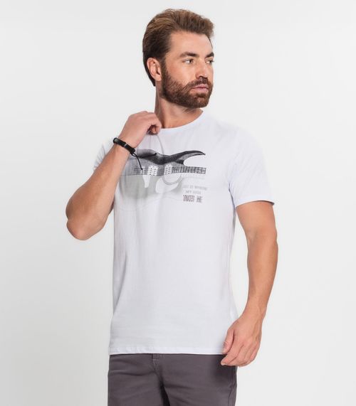 Camiseta Masculina Rovitex Branco