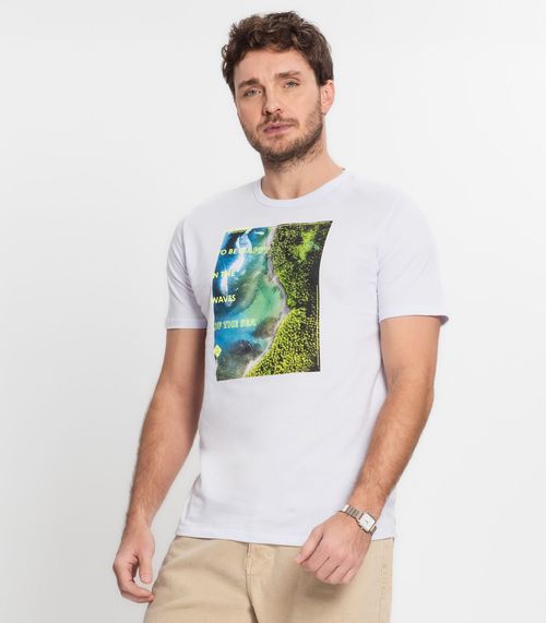 Camiseta Masculina Rovitex Branco