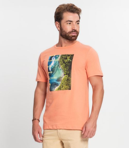 Camiseta Masculina Rovitex Laranja