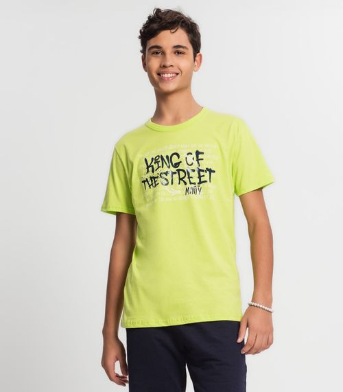 Camiseta Juvenil Masculina Minty Verde