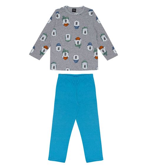 Pijama Infantil Masculino Urso Masculino Select Azul