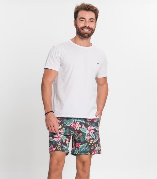 Bermuda Tactel Elastano Masculina Nell Ondas Verde